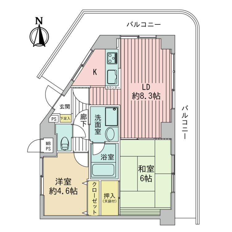 ライオンズマンション船橋第7（3階部分）